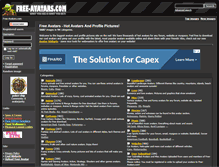 Tablet Screenshot of free-avatars.com